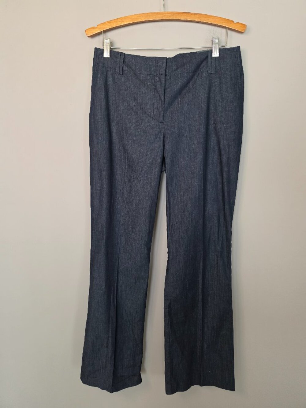 Ann Taylor Mid-Rise Curvy Dark Indigo Denim Wash Straight Leg Pants Size 8